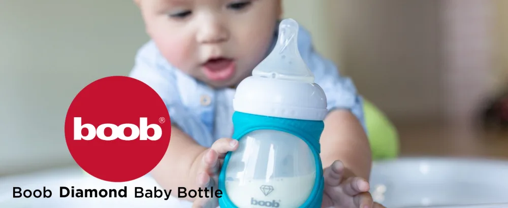 Joovy Boob Diamond Gift Set - Boob Diamond Glass No Breakable Bottle Baby