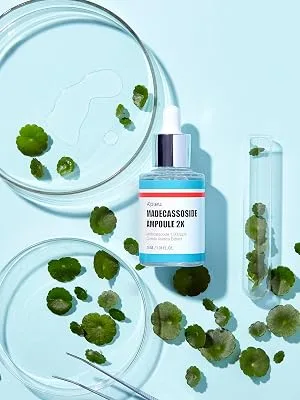 A'PIEU Madecassoside Ampoule 1.01oz (30ml) 2nd Generation - Centella Asiatica and Madecassoside Serum - Sensitive skin  Intensive soothing  deep moisture - Madecassoside