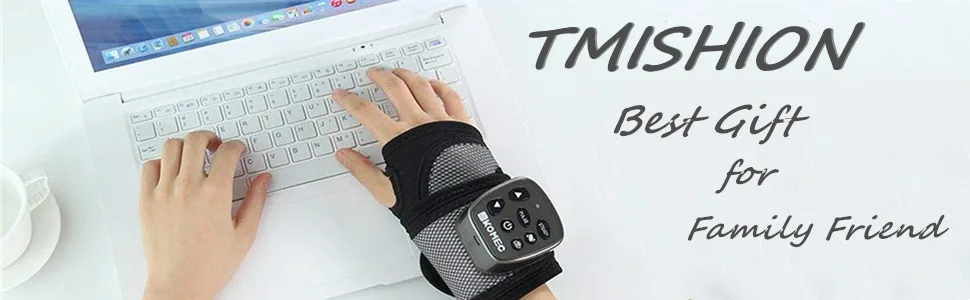 Wrist Brace  Hand Compression Carpal Tunnel Wrist Support Multifunctional Electric Vibration Massage Heating Brace and Pain Relief  Removable Splint for Both Right and Left Hands (Hand) - Hand Held Deep Massager for Muscles, Back, Foot, Neck, Shoulder, Leg, Calf Cordless Body Massage