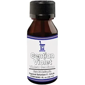 Gentian Violet First Aid Antiseptic Liquid  Made in USA 1 FL OZ (2 Bottles) - product information 2