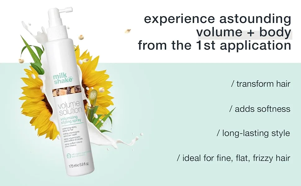 milk_shake Volume Solution Styling  5.9 Fl Oz - Shampoo and conditioner set thickening volumizing volume for fine hair milk oplex women shampoos