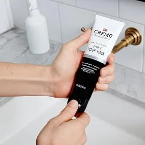 Cremo Detoxifying 2-in-1 Scrub & Mask  Activated Charcoal  4 oz - face