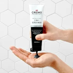 Cremo Detoxifying 2-in-1 Scrub & Mask  Activated Charcoal  4 oz - face