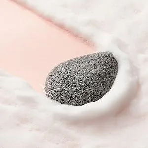 PURITO Bamboo Charcoal Konjac Sponge 100% vegan (Bamboo Charcoal) - Devil