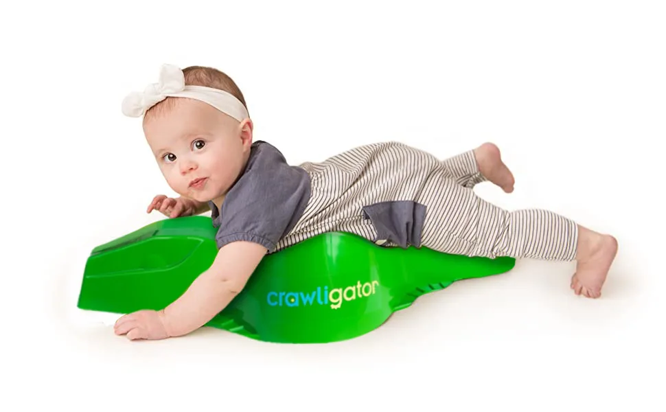 Crawligator Developmental Crawling Toy Provides Mobility for Infants 4-12 Months Old. HSA/FSA Eligible Green - crawligator