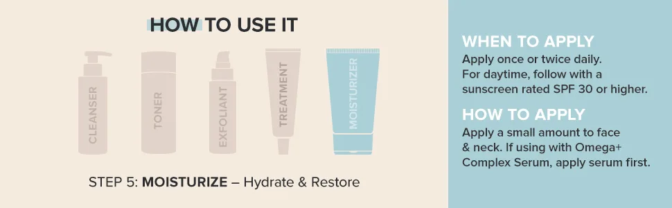 Paula's Choice Omega+ Complex Lightweight Face Moisturizer  Shea Butter & Plant Oils  Brightening Vitamin C - For Dry & Sensitive Skin - Essential fatty acids strengthens skin while provided a youthful glow that calms skin redness.