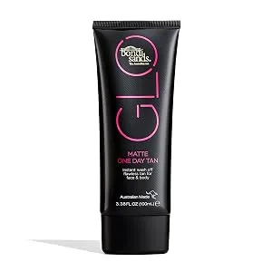 Bondi Sands GLO Matte One Day Tan | Instantly Provides a Flawless Bronze Finish for Face & Body | Transfer and Water Resistant | 100 ml/3.38 Oz - Bondi Sands