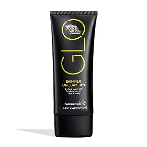 Bondi Sands GLO Shimmer One Day Tan | Luminous Bronze Glow for Face & Body | Instant Illuminator Cream | Transfer & Water Resistant | 100 ml/3.38 Oz - Bondi Sands