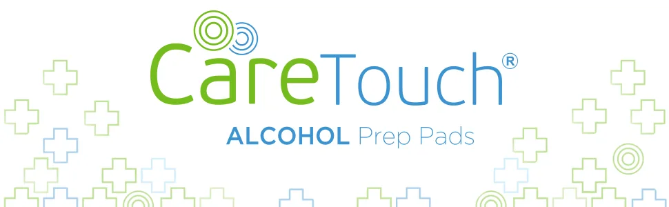 Care Touch Sterile Alcohol Prep Pads  Medium 2-Ply - 400 Alcohol Wipes (CTAP400-VC) - Alcohol Pads Individually Wrapped - alcohol prep pads, alcohol pads