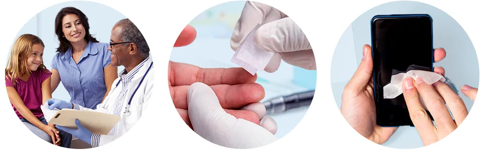 Care Touch Sterile Alcohol Prep Pads  Medium 2-Ply - 400 Alcohol Wipes (CTAP400-VC) - Alcohol Pads Individually Wrapped - antiseptic alcohol prep pads, thick alcohol pads, thick alcohol prep pads, surgical prep pads