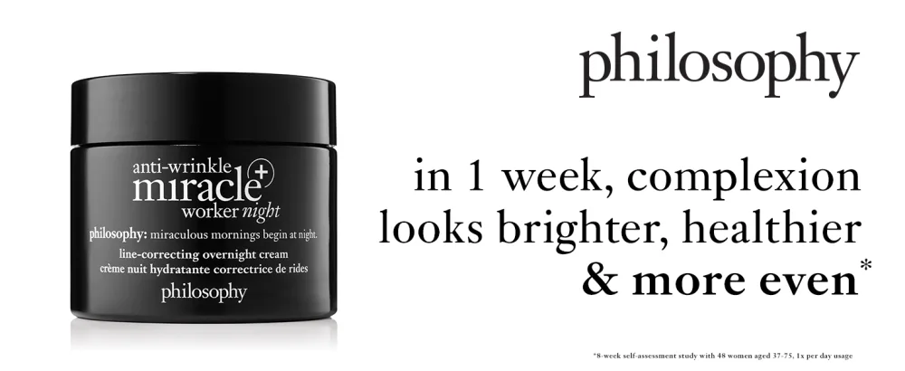 philosophy anti-wrinkle miracle worker - night cream  2 Oz - night