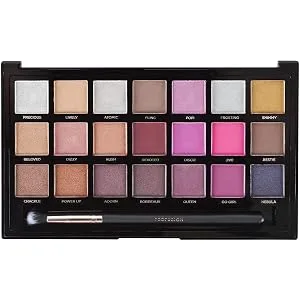 Profusion Cosmetics 21 Shade Eyeshadow Palette Collection & Brush  Pro Pigments - product information 3