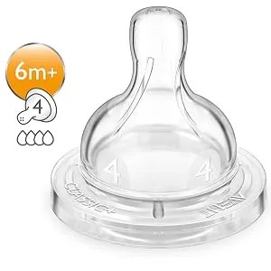Philips Avent Anti-colic Baby Bottle Fast Flow Nipple  4pk  Flow 4  SCF424/47 - Philips, Philips Avent, Philips Baby, Avent, Philips Avent Reviews, Avent Reviews, Avent Philips