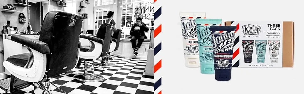 JOHNNY S CHOP SHOP 1 Men's Hair Styling Matte Paste Pro-Quality Strong Hold  Lasting Texture  Natural Look Soybean Oil Protection & Hydration 2.6 oz - Johnny