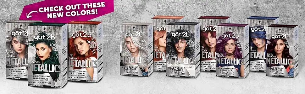 Schwarzkopf Got2b Metallics Permanent Hair Color  M83 Urban Mauve - Got2b Metallics