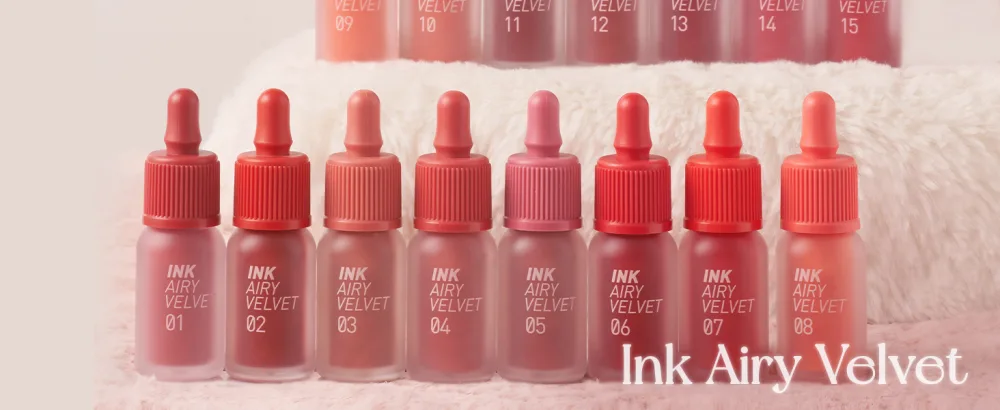 Peripera Ink Airy Velvet Lip Tint  Liquid Lip (0.14 fl oz  001 HOTSPOT RED) - MAIN2