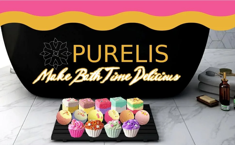 GENTS BATH BOMBS NEW - Delicious bath bomb set of cupcakes and treats