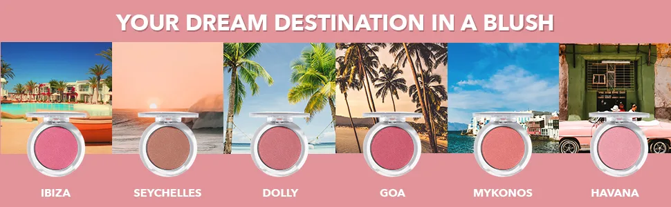 Buxom Wanderlust Primer Infused Blush - Powder Blush Face Makeup - Highly Pigmented - Hydrating Hyaluronic Acid Formula Dolly - Wanderlust Primer Infused Blush