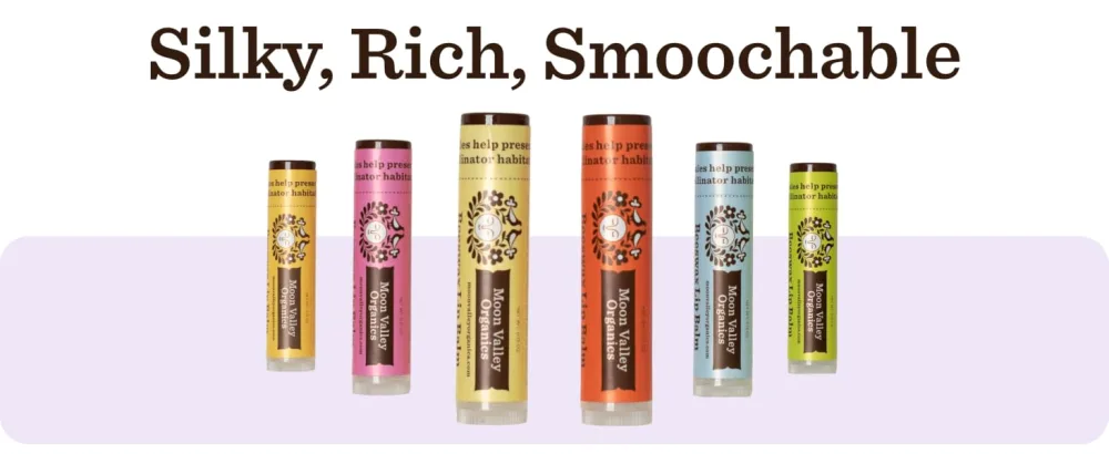 Moon Valley Organics Beeswax Lip Balm for Moisturizing Lips and Cuticles (Vanilla | Lime | Honey | Blackberry | Mint Vanilla) - Lip Balms & Moisturizers