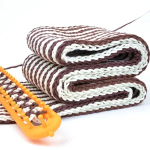 Wayion Knitting Loom Set with Hook Needle Kit Yarn Cord Knitter 4 Hat Looms Long Knitting Loom DIYfor Scarf Sweater Shawl Blankets - product information 3