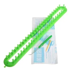 Wayion Knitting Loom Set with Hook Needle Kit Yarn Cord Knitter 4 Hat Looms Long Knitting Loom DIYfor Scarf Sweater Shawl Blankets - product information 4