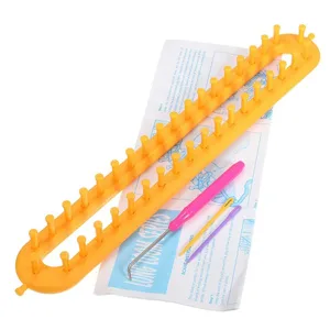 Wayion Knitting Loom Set with Hook Needle Kit Yarn Cord Knitter 4 Hat Looms Long Knitting Loom DIYfor Scarf Sweater Shawl Blankets - product information 5