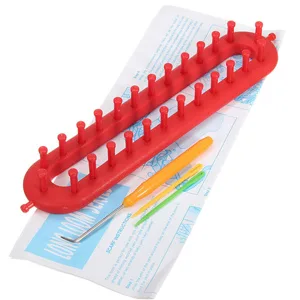 Wayion Knitting Loom Set with Hook Needle Kit Yarn Cord Knitter 4 Hat Looms Long Knitting Loom DIYfor Scarf Sweater Shawl Blankets - product information 6