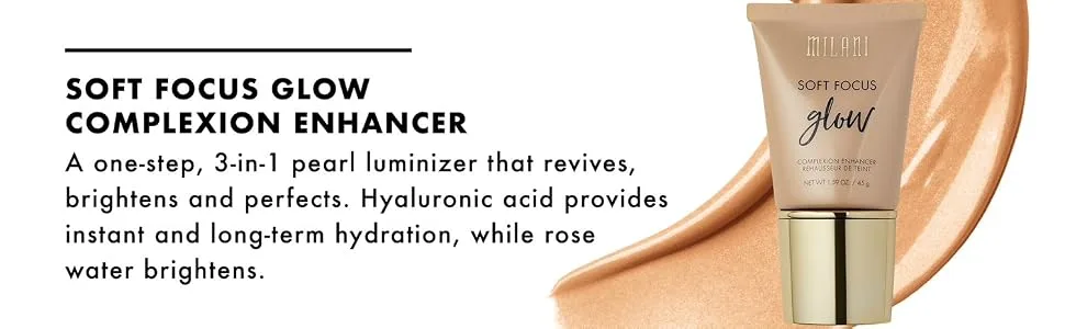 Milani Soft Focus Glow Complexion Enhancer - Bronze Glow (1.59 Ounce) Vegan  Cruelty-Free Liquid Highlighter that Brightens Skin & Diffuses Fine Lines - soft focus glow complexion enhancer