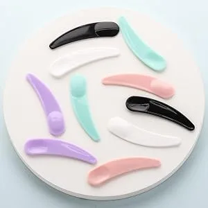 BTYMS 200 Pcs Disposable Mini Cosmetic Spatula Multi Colored Mask Spatula Plastic Waxing Spatulas Mask Scoops for Mixing and Sampling Multi Color 200 - product information 2