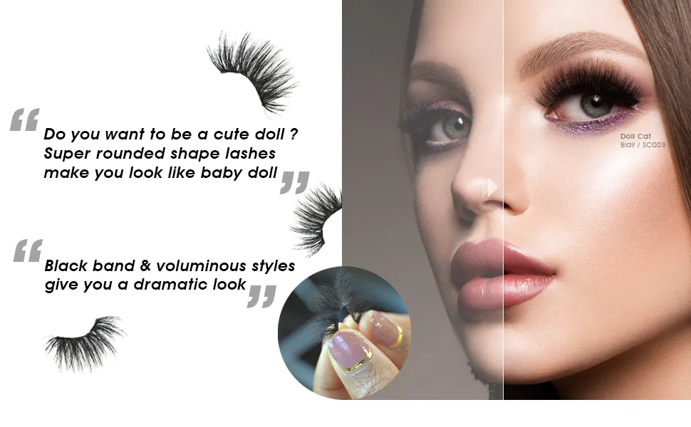 Blair - Doll Cat 3D Lashes - product information 3