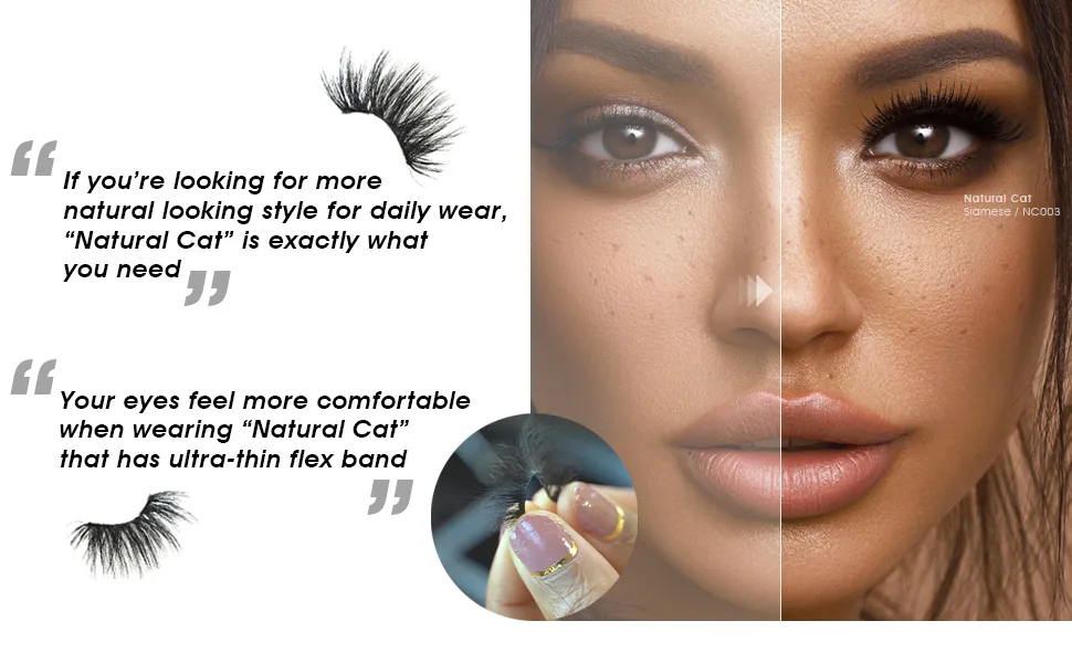 Rex - Natural Cat 3D Lashes - product information 3