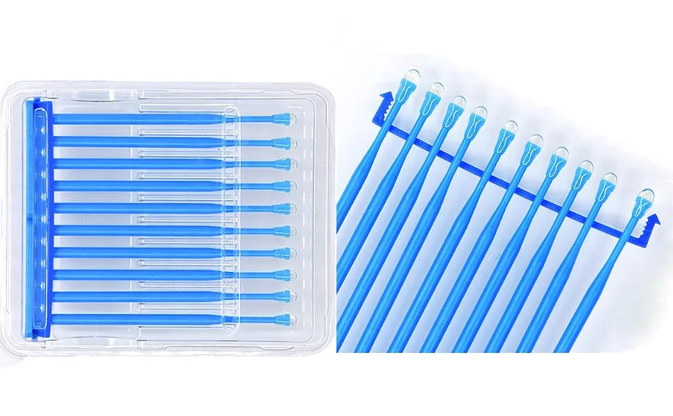 Tazrigo 20Pcs Dental Adhesive Tip Applicator Tooth Crown Porcelain Veneer Disposable Health Care - Dental Disposable Adhesive Tip Applicator