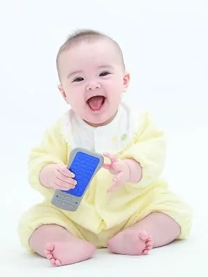 Brain Builders: Baby's First Remote Control Clicker Teether - Happy Baby
