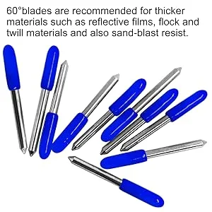 30 pcs (30/45/60 Degree) AFUNTA Blade Vinyl Cutter Plotter Cutting Blades for Roland & Most Domestic and Imported Plotter with Blade Holder Base - product information 5