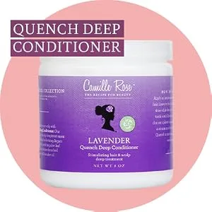 Camille Rose Lavender Whipped Leave-In Conditioner  8 fl oz - Quench Deep Conditioner