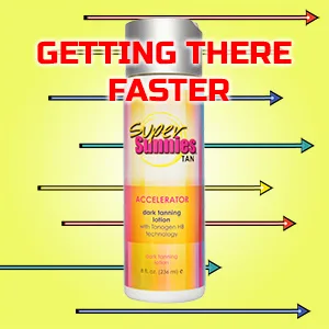 Super Sunnies Tan Accelerator for Outdoor and Indoor Tanning  8 Ounce - ARROWS