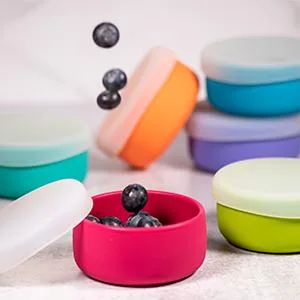 MODERN-TWIST 100% Plastic Free Silicone Waterproof  Dishwasher Safe  2 Cups  Badger Family 2 Cups Badger Family - modern twist