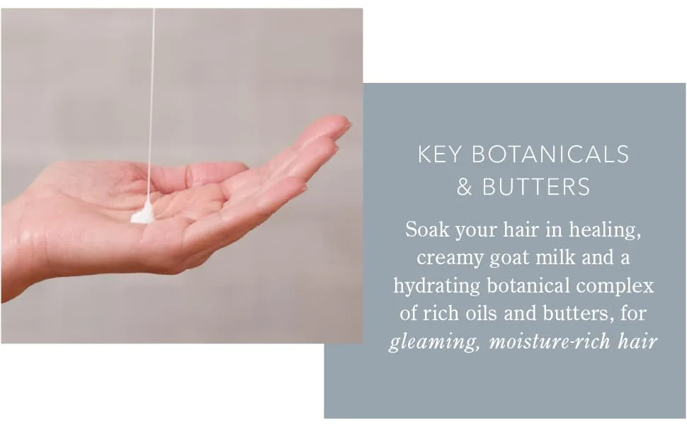 Beekman 1802 Goat Milk Conditioner - 8.9 oz - Locks in Moisture & Long-Lasting Shine - Color Safe - Cruelty Free Fresh Air - ingredients