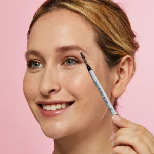 IT Cosmetics Brow PowerFULL  Universal Taupe - Universal Eyebrow Pencil with Triangular Tip - Delivers Bold Volume & Shaping - Budge-Proof Formula - Built-In Spoolie - 0.012 oz - IT Cosmetics Brow PowerFULL universal eyebrow pencil natural bold definition long lasting