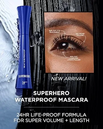IT Cosmetics Brow PowerFULL  Universal Taupe - Universal Eyebrow Pencil with Triangular Tip - Delivers Bold Volume & Shaping - Budge-Proof Formula - Built-In Spoolie - 0.012 oz - it cosmetics superhero waterproof mascara lengthening volumizing longwear