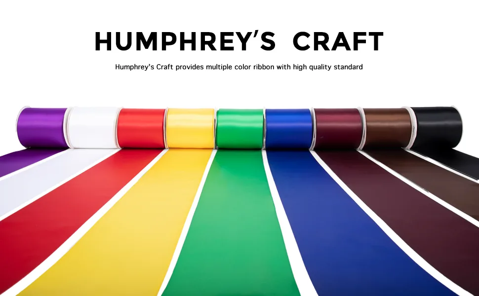 Humphrey's Craft 1-1/2 Inch White Double Faced Satin Ribbon - 25 Yards Variety of Color for Crafts Gift Wrapping DIY Bows Bouquet Decoration Sewing Christmas Tree Wedding and Invitation Card. White 1-1/2 X 25 Yards - product information 16