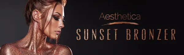 Aesthetica Sunset Bronzer Powder - Matte Bronzing Powder Makeup Contouring Powder - Vegan & Cruelty Free - bronzer, bronzer powder, bronzer palette, contouring powder, matte bronzer, bronzing powder