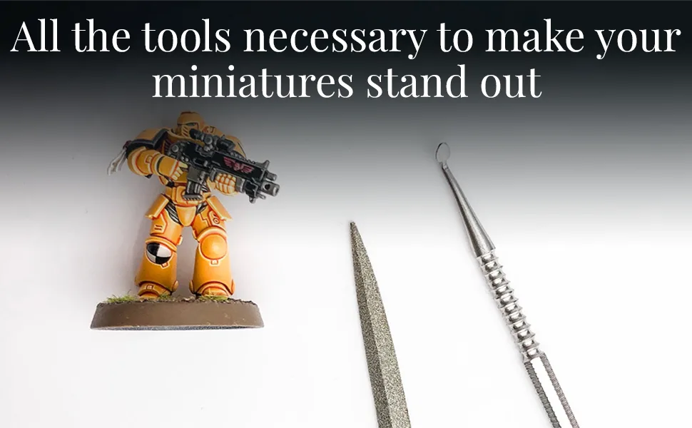 The Army Painter Clay Sculpting Tools - Set with Three Double Ended Stainless Steel Dab Tool  Polymer Clay Tools for Modeling Plastic  Resin  and Metal Miniatures - Green Stuff Putty Tool Clay - The Army Painter, Warlord Games, Wargames Delivered