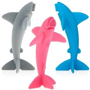 Nuby Grooming Lil Shark Massaging Toothbrush  Colors May Vary  1pk  5 - 3 colors
