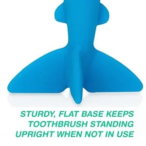 Nuby Grooming Lil Shark Massaging Toothbrush  Colors May Vary  1pk  5 - base