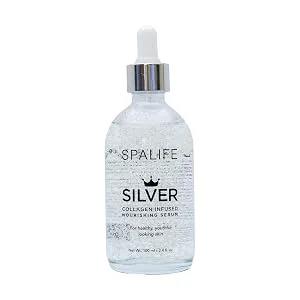 SpaLife Nourishing Anti-Aging Gold & Silver Serums (Nourishing Silver & Collagen) 3.4 fl oz/100mL - Silver Serum
