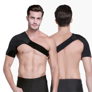 HUEGLO Right Shoulder Brace for Men Torn Rotator Cuff Support Women Shoulder Stabilizer Brace for Shoulder Pain Relief - size