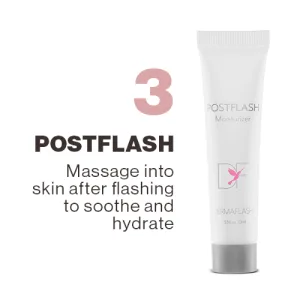 DERMAFLASH ONE Device  Exfoliating and Peach Fuzz Hair Removal  Sonic Dermaplaning Tool Blue - postflash