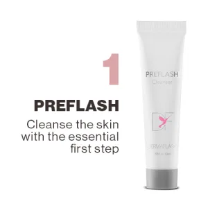 DERMAFLASH ONE Device  Exfoliating and Peach Fuzz Hair Removal  Sonic Dermaplaning Tool Blue - preflash