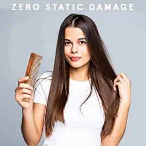 The Legend Organic Pure Neem Wood Comb (Neem Comb) - Zero Static Damage